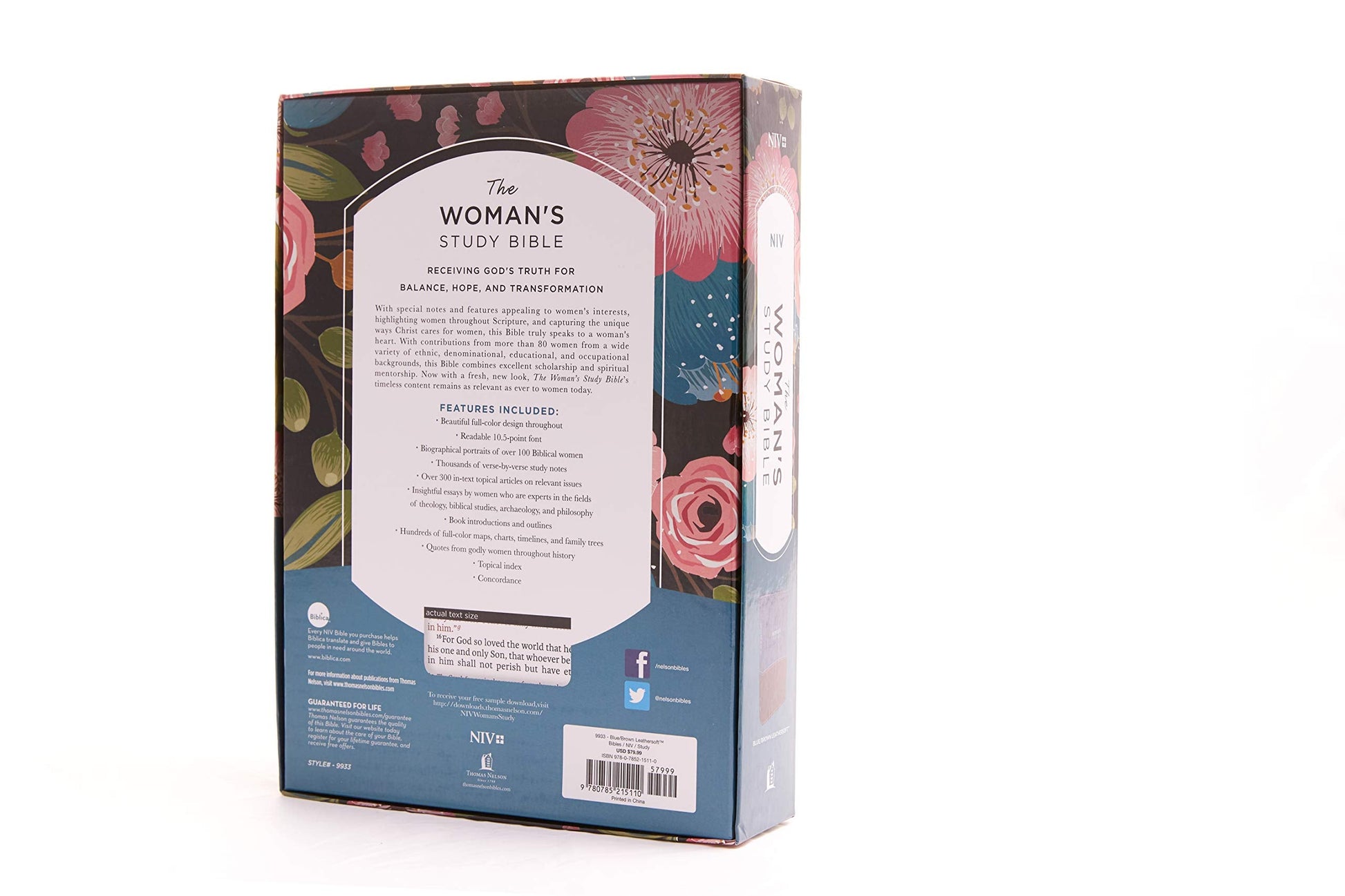 NIV, the Woman'S Study Bible, Full-Color, Red Letter: Receiving God'S Truth for Balance, Hope, and Transformation